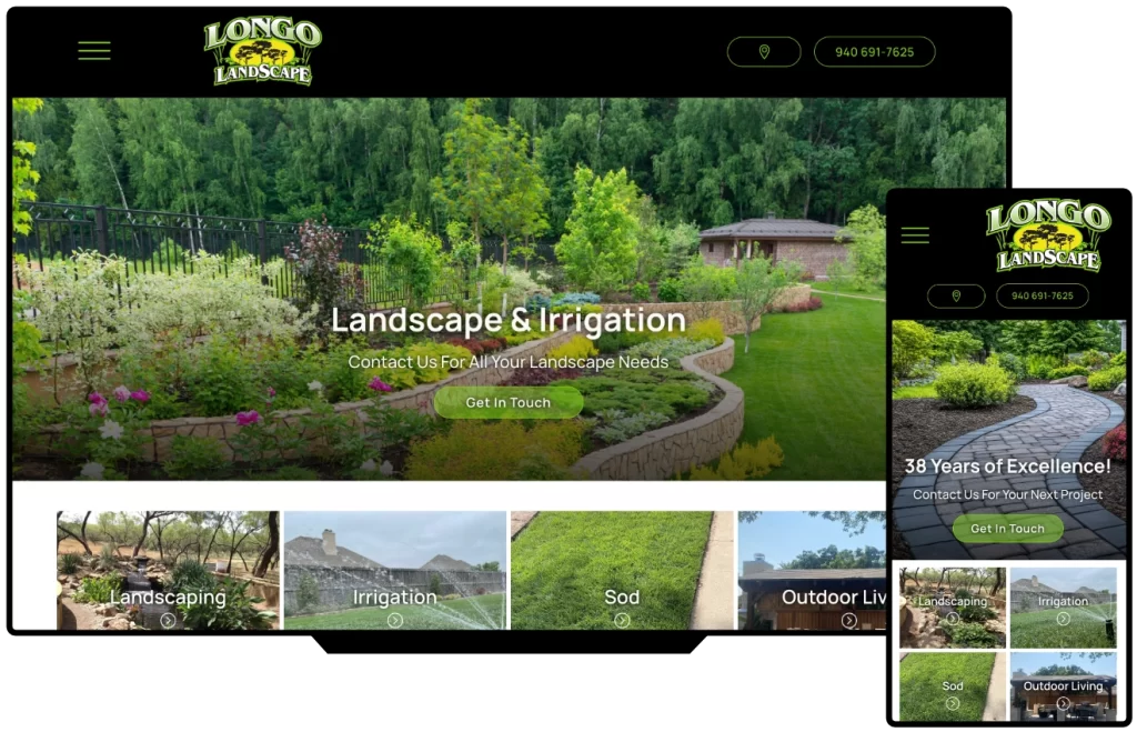Longo Landscape website